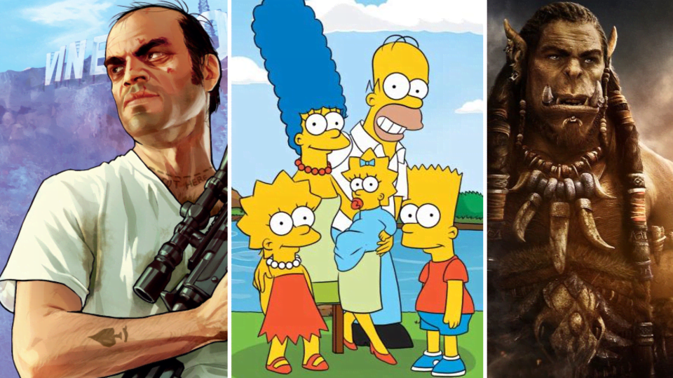 GTA, Simpsonovi a Warcraft